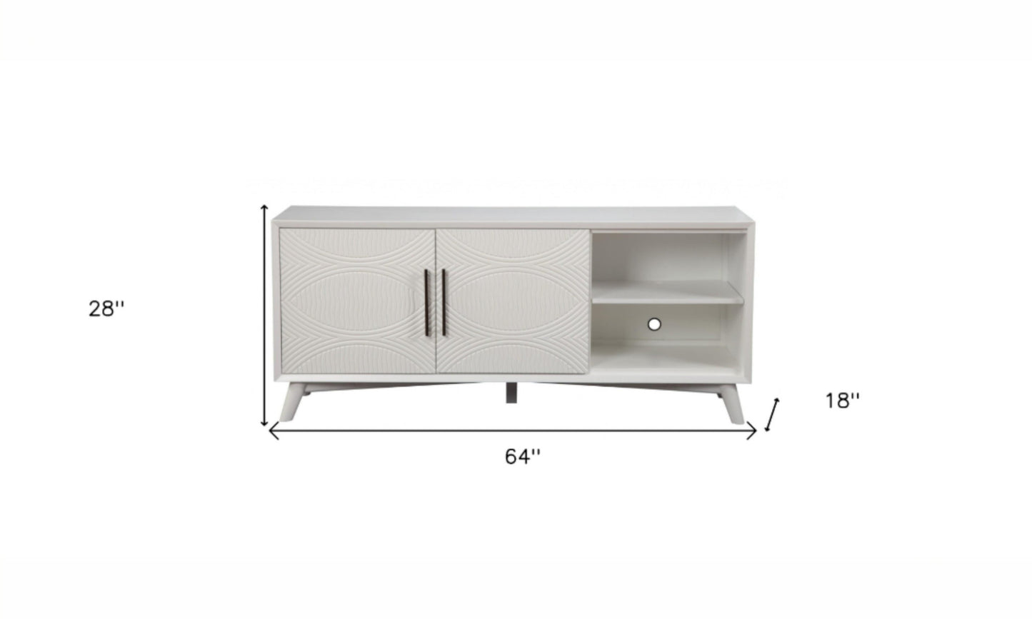 White Pine Solid Wood Media Console