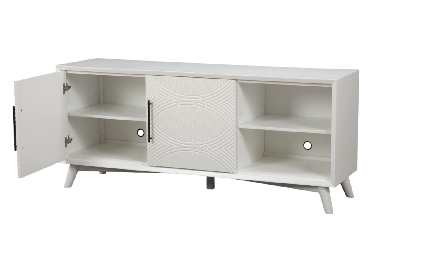 White Pine Solid Wood Media Console