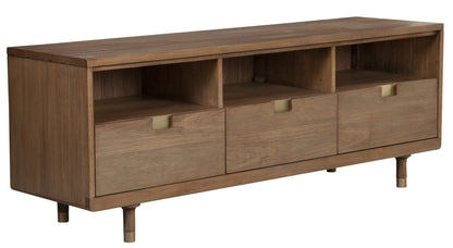 Sand Solid Wood Media Console