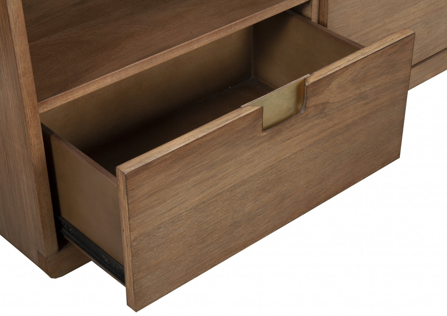 Sand Solid Wood Media Console