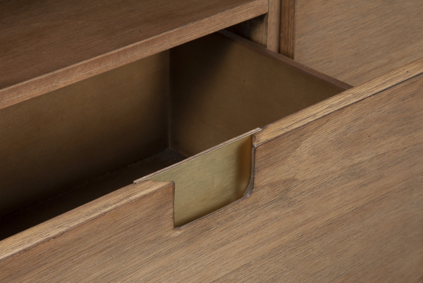 Sand Solid Wood Media Console