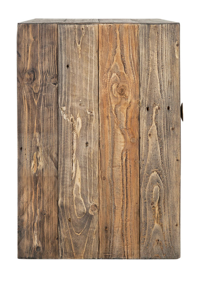 Wood Brown Reclaimed Pine Media Console