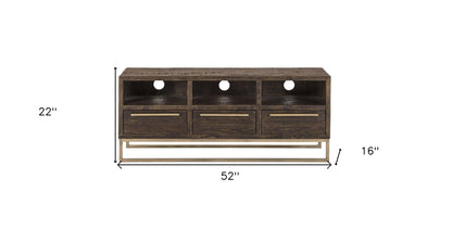 Deep Taupe Reclaimed Pine Media Console