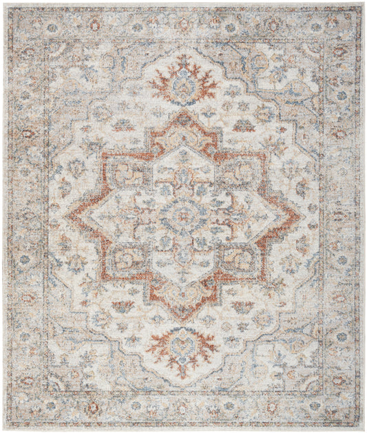 Nourison Astra Grey & Multicolor Pet Friendly Machine Washable Rug - Main