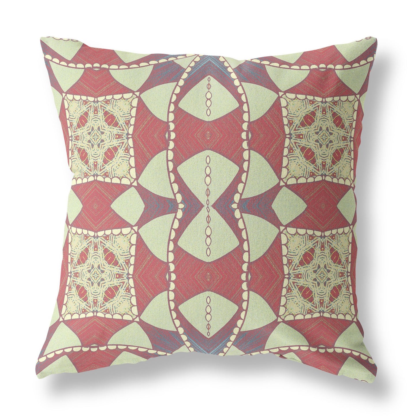 Muted Magenta Cosmic Circle Boho Suede Pillow