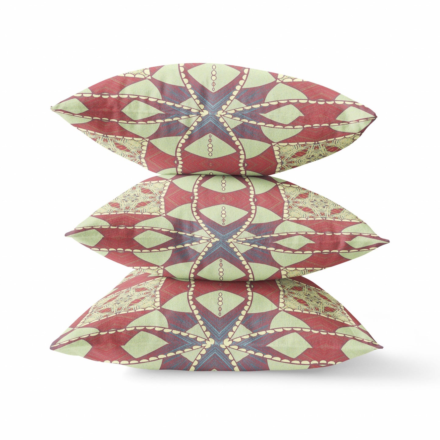 Muted Magenta Cosmic Circle Boho Suede Pillow