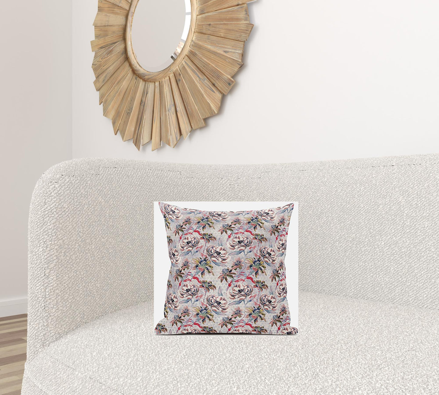 Lavender Pink Roses Suede Pillow