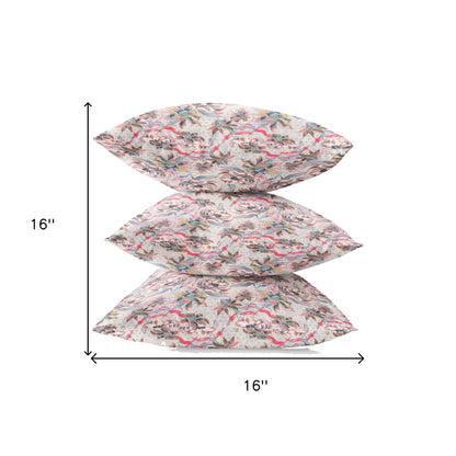 Lavender Pink Roses Suede Pillow