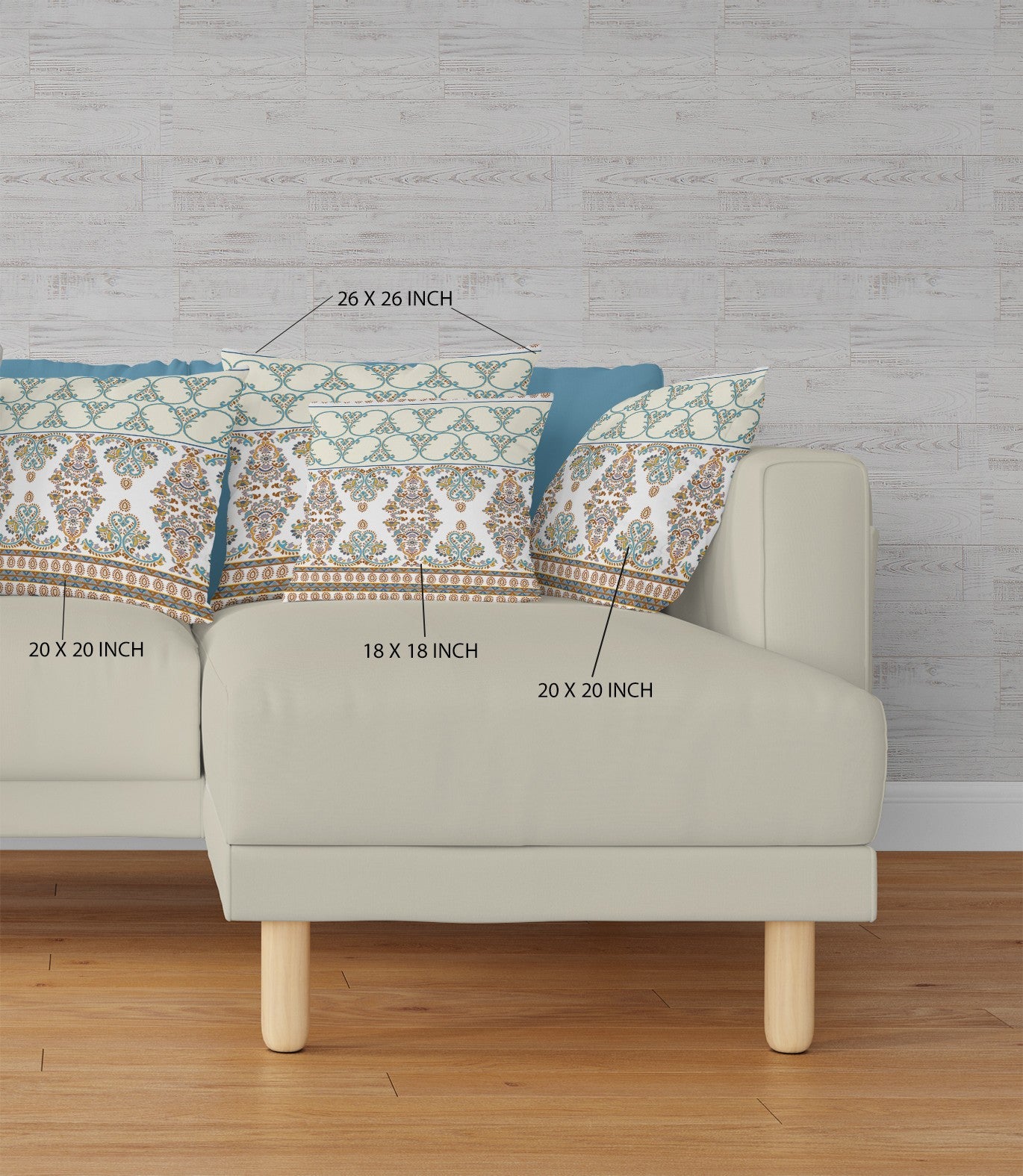White & Yellow Abstract Suede Pillow