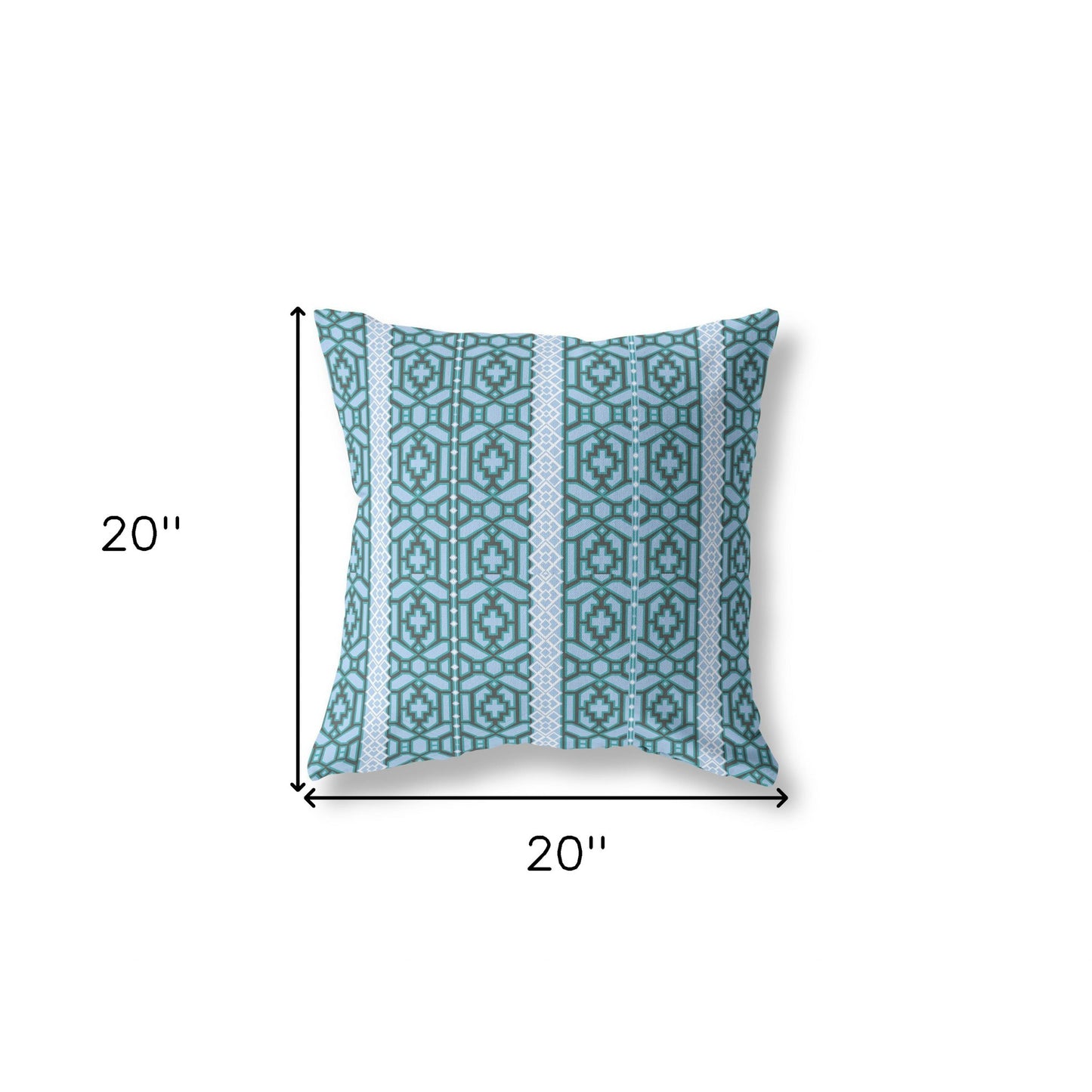 Blue & Brown Suede Pillow