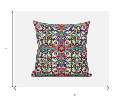 Pink & Gray Microsuede Quatrefoil Pillow