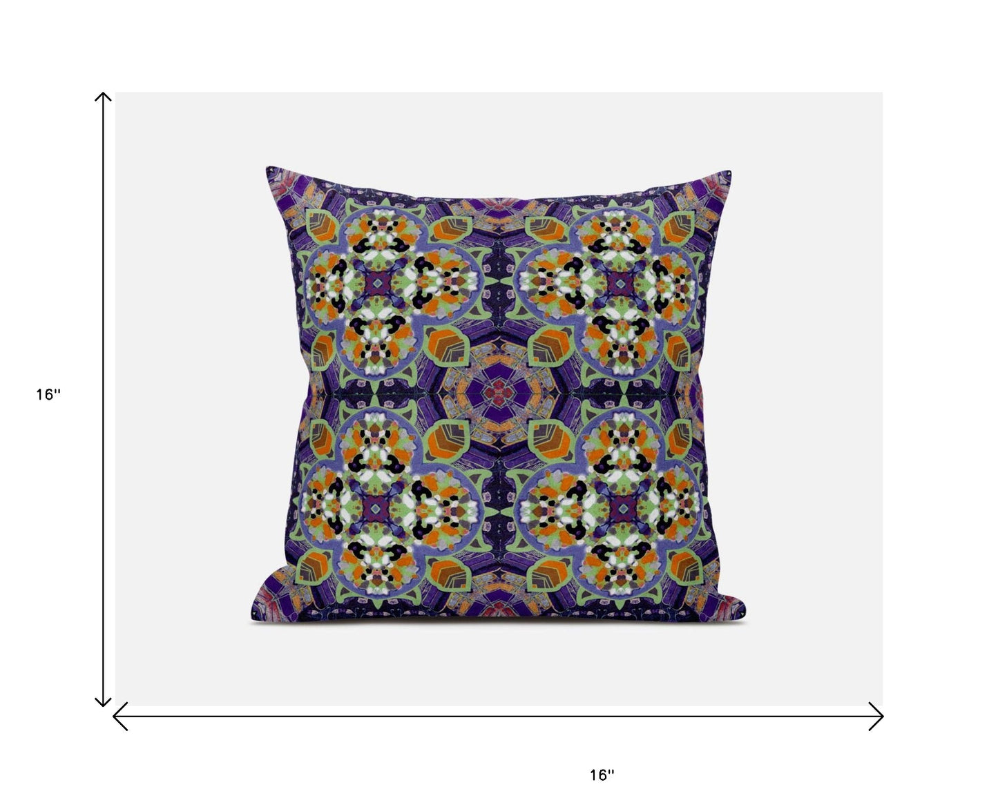 Purple Microsuede Quatrefoil Pillow