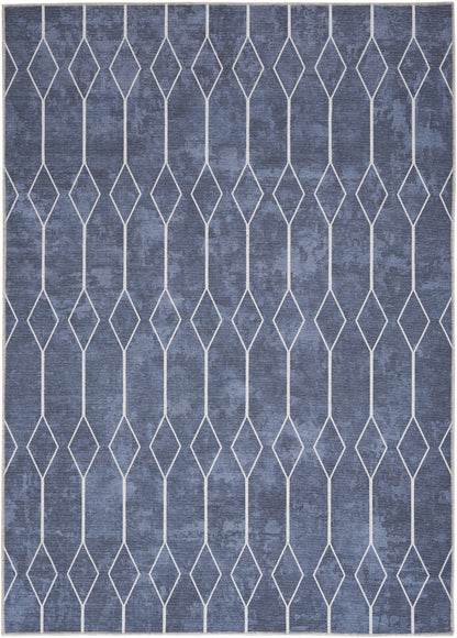 Nourison New Concept Navy Machine Washable Rug - Main