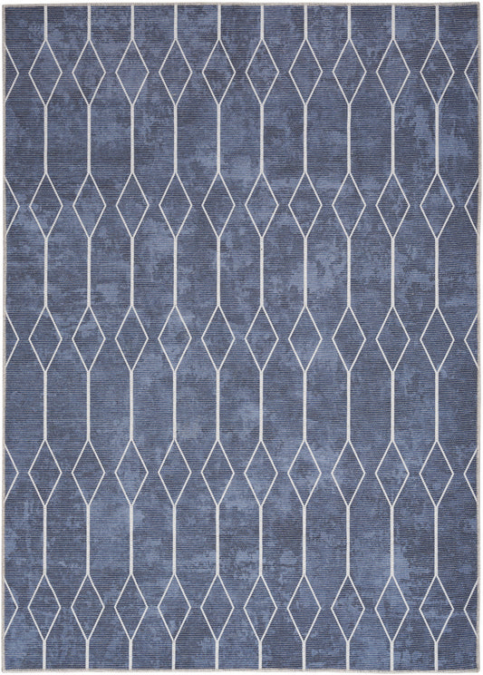 Nourison New Concept Navy Machine Washable Rug - Main