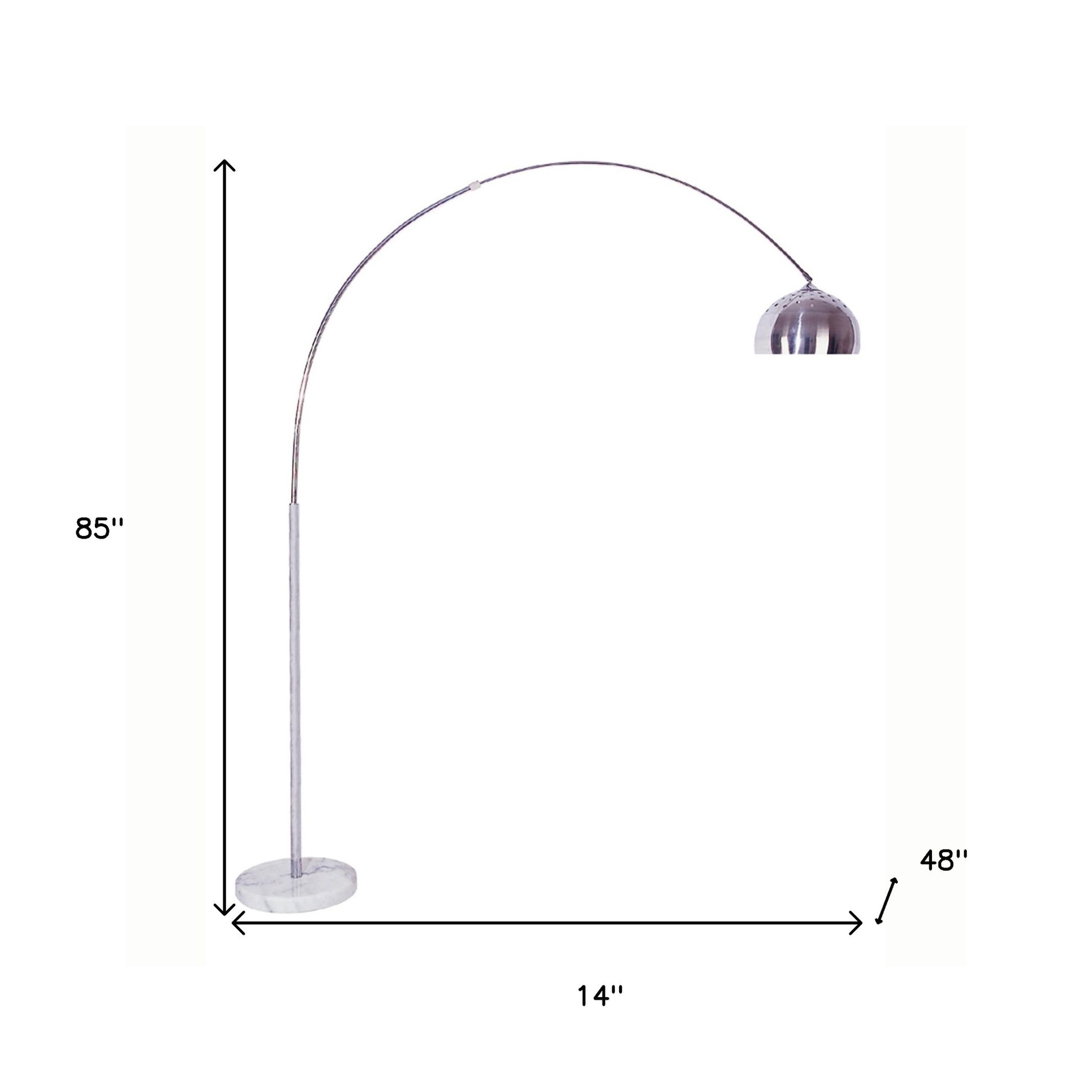 Silver Floor Lamp