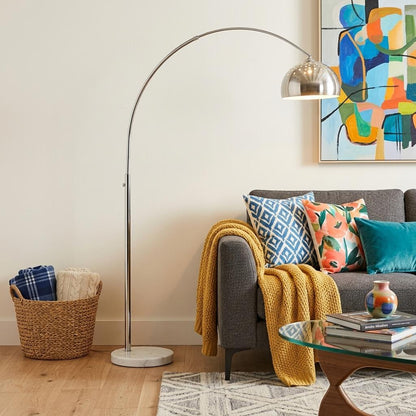 Silver Floor Lamp
