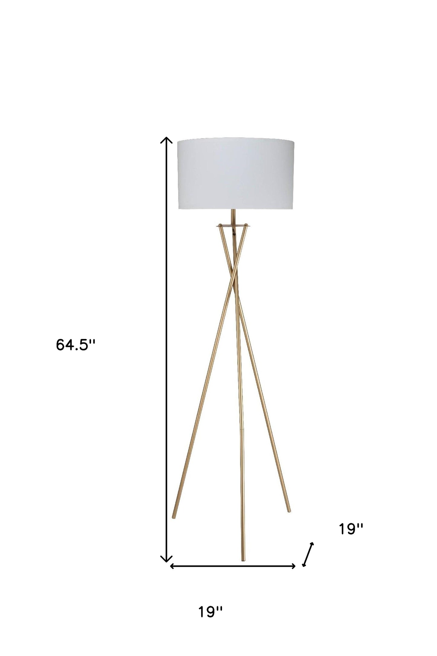 Minimalist Gold Floor Lamp