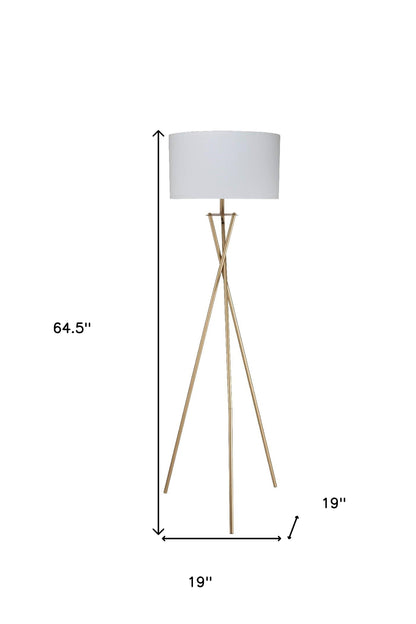 Minimalist Gold Floor Lamp