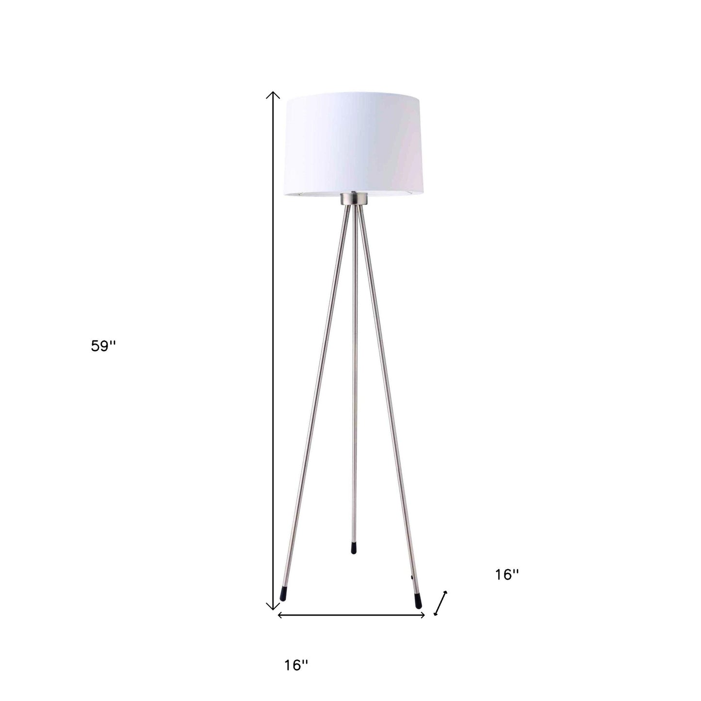 White Tripod Floor Lamp w/ Shade