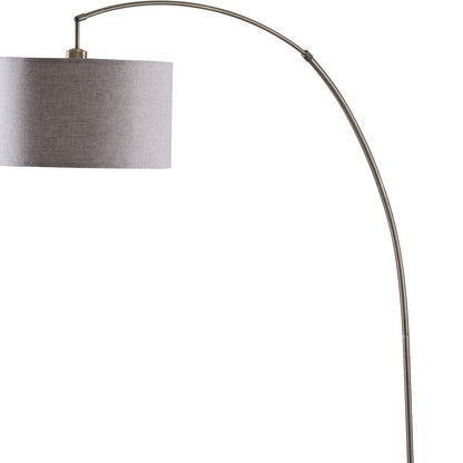 Beige & Antique Gold Floor Lamp w/ Shade