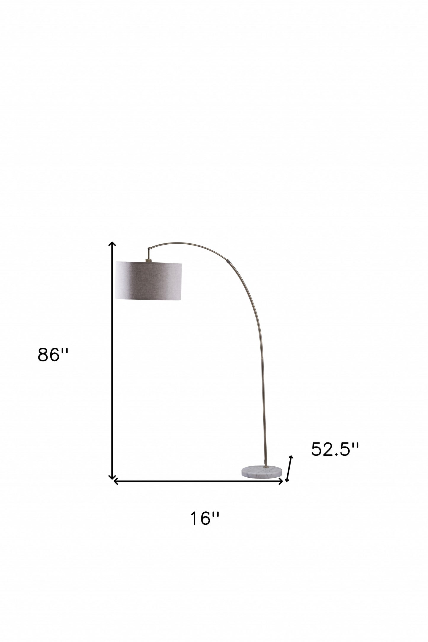 Beige & Antique Gold Floor Lamp w/ Shade