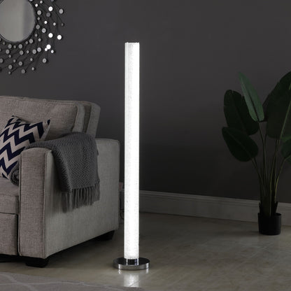 White Column Floor Lamp w/ Shade