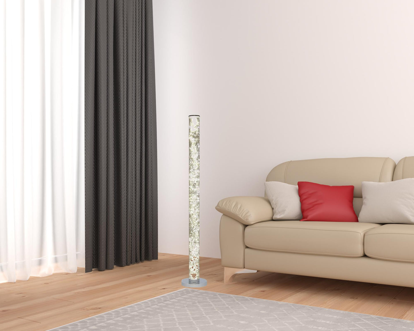Steel Column Floor Lamp w/ Shade