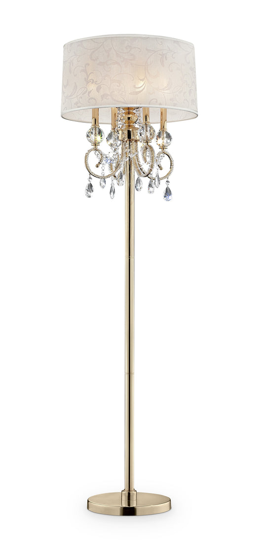 Stunning Brass Gold Finish Floor Lamp
