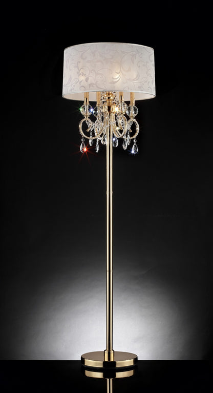 Stunning Brass Gold Finish Floor Lamp