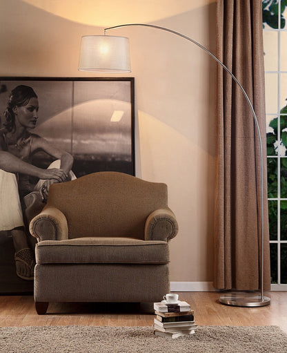 Steel Adjustable Floor Lamp w/ Shade