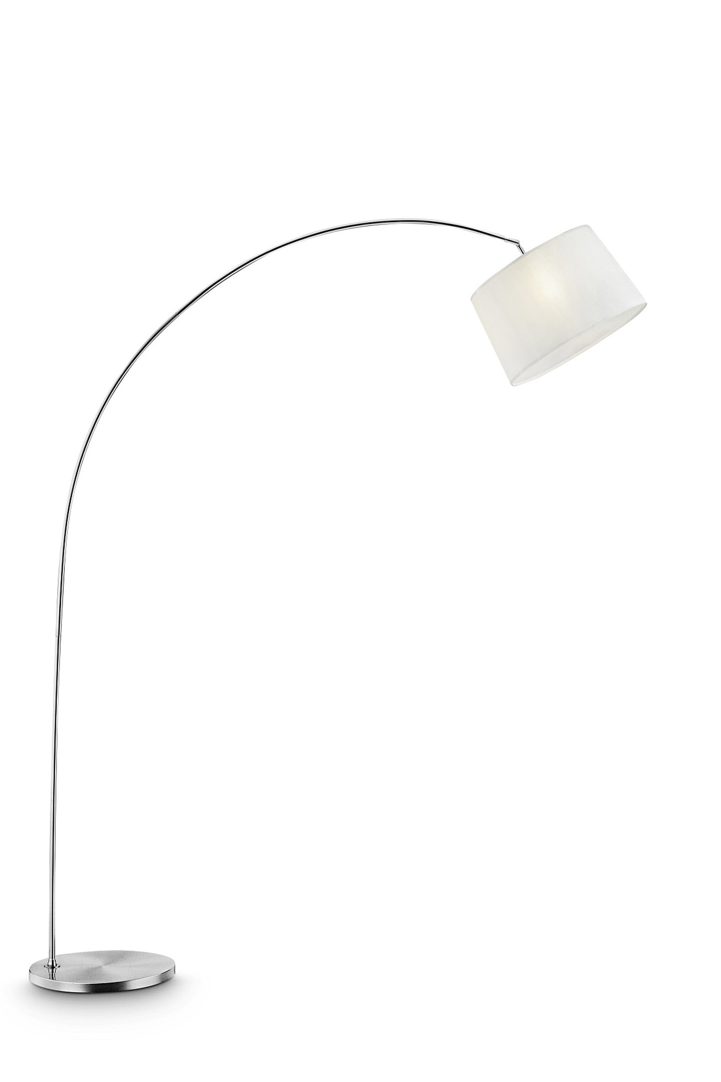 White Adjustable Floor Lamp w/ Shade