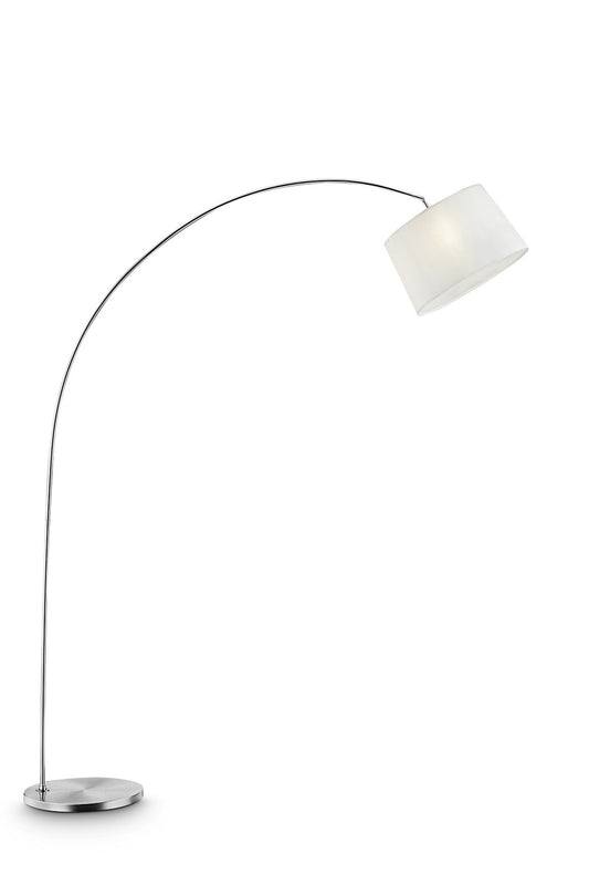 White Adjustable Floor Lamp w/ Shade