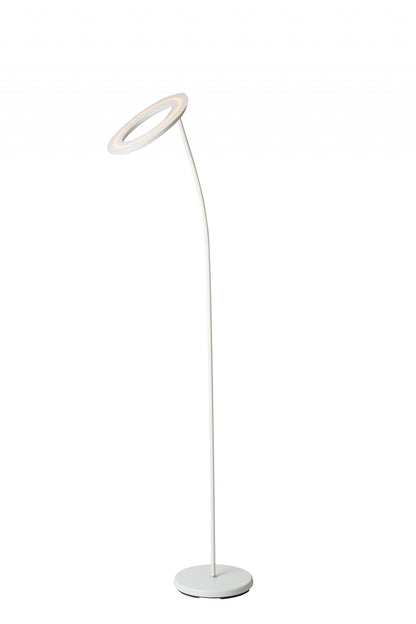 White Torchiere Floor Lamp