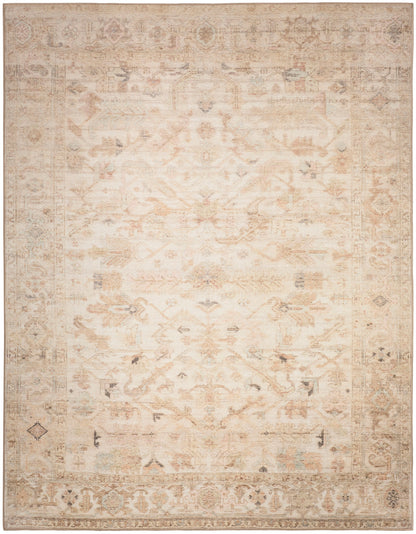 Nourison Vintage Beige Machine Washable Rug - Main