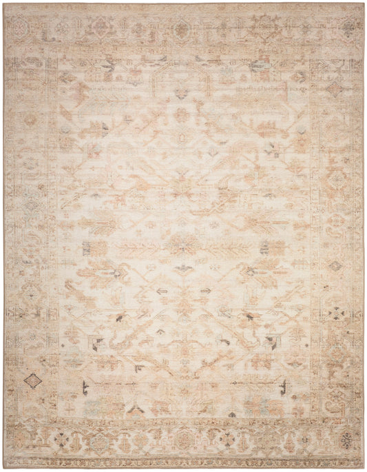 Nourison Vintage Beige Machine Washable Rug - Main