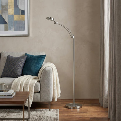 Nickel Adjustable Task Floor Lamp
