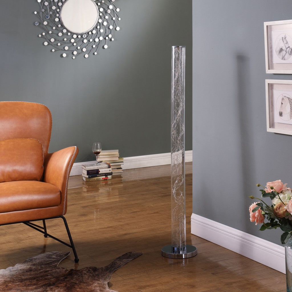 Steel Column Floor Lamp w/ Shade