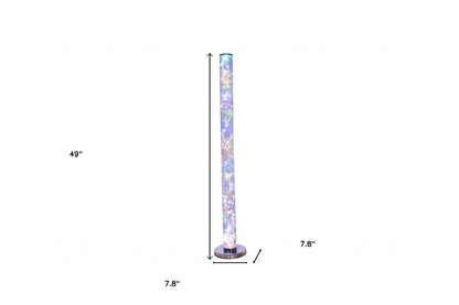 Steel Column Floor Lamp w/ Shade