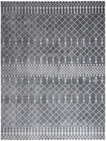 Nourison Astra Denim Pet Friendly Machine Washable Rug - 6'7" x 9'