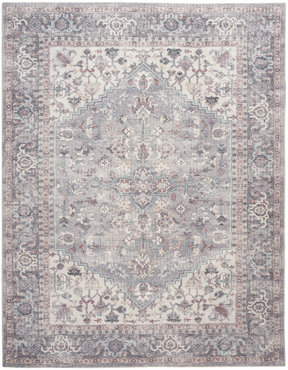 Nourison New Concept Grey Machine Washable Rug - Main