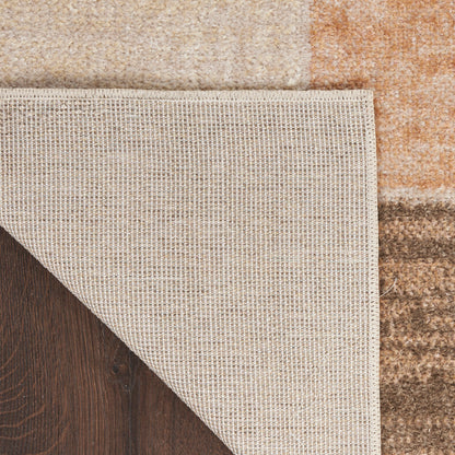 Nourison Astra Beige & Multicolor Pet Friendly Machine Washable Rug - Corner
