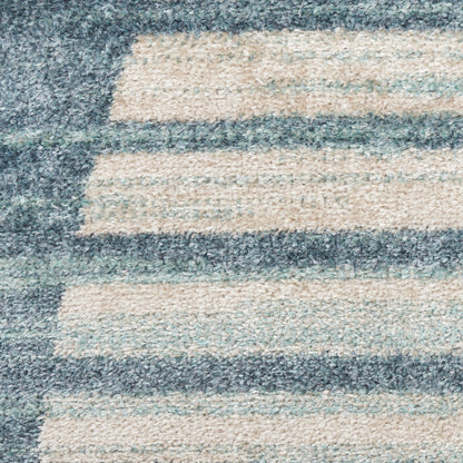 Nourison Astra Blue Pet Friendly Machine Washable Rug - Swatch