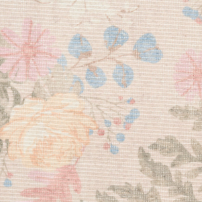Nourison Botanical Beige & Multicolor Machine Washable Rug - Swatch