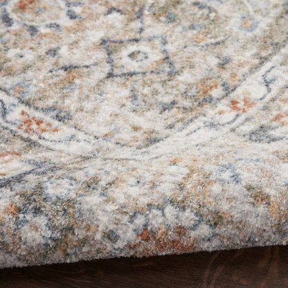 Nourison Astra Gold & Grey Pet Friendly Machine Washable Rug - Texture