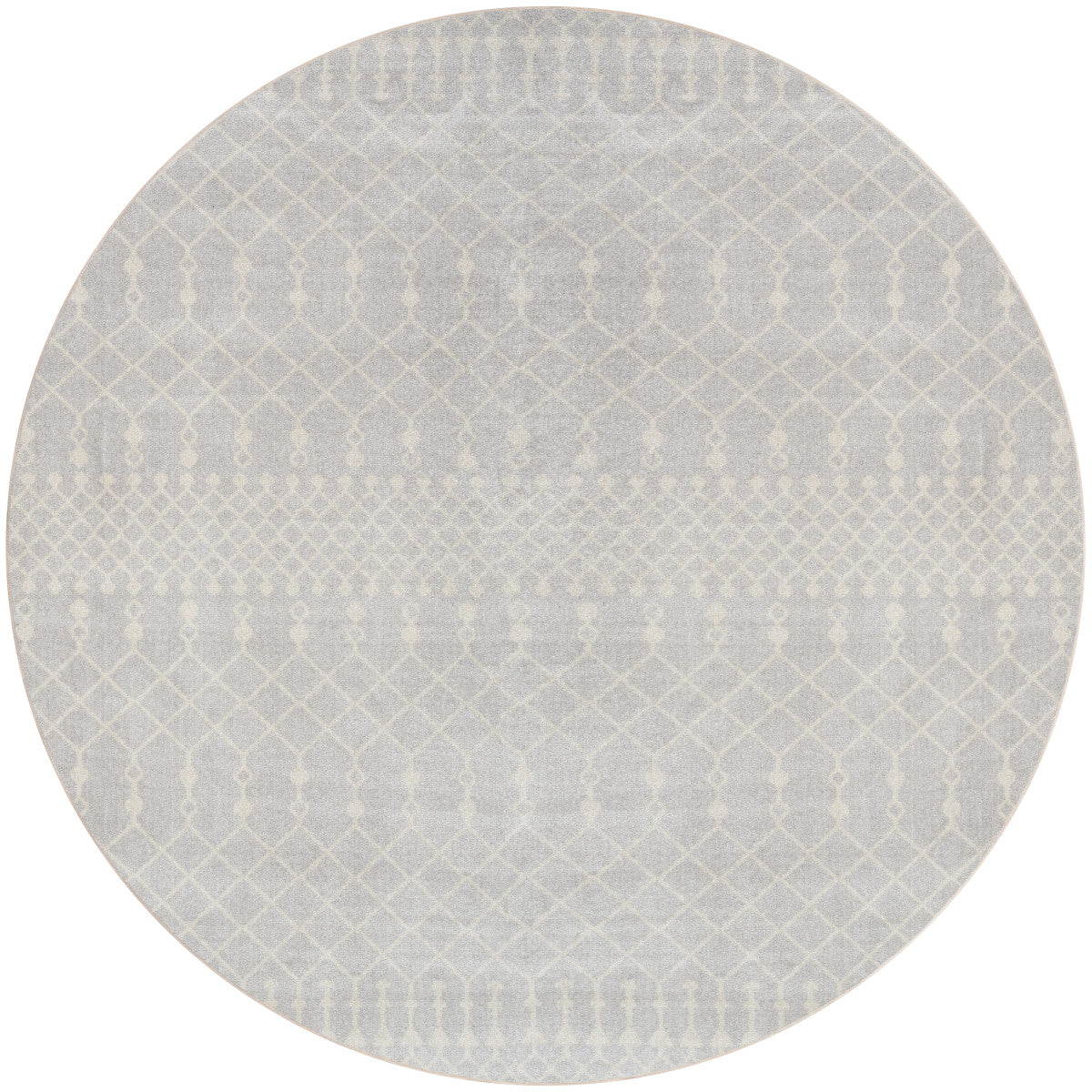 Nourison Astra Grey Pet Friendly Machine Washable Rug - 4' Round