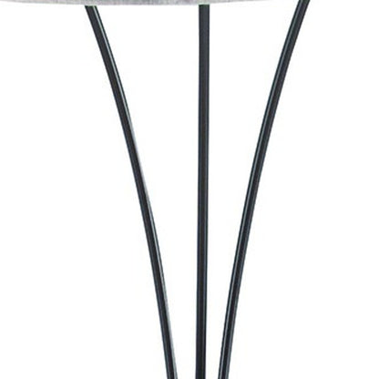 Beige & Espresso Brown Three Lights Tree Floor Lamp w/ Shade
