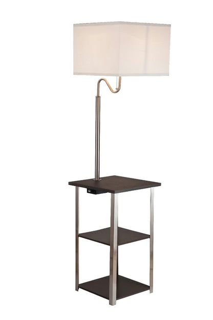 Steel Tray Table Floor Lamp w/ Shade