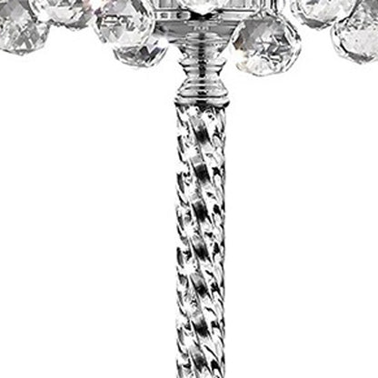 Steel 3-Light Candelabra Floor Lamp w/ Shade