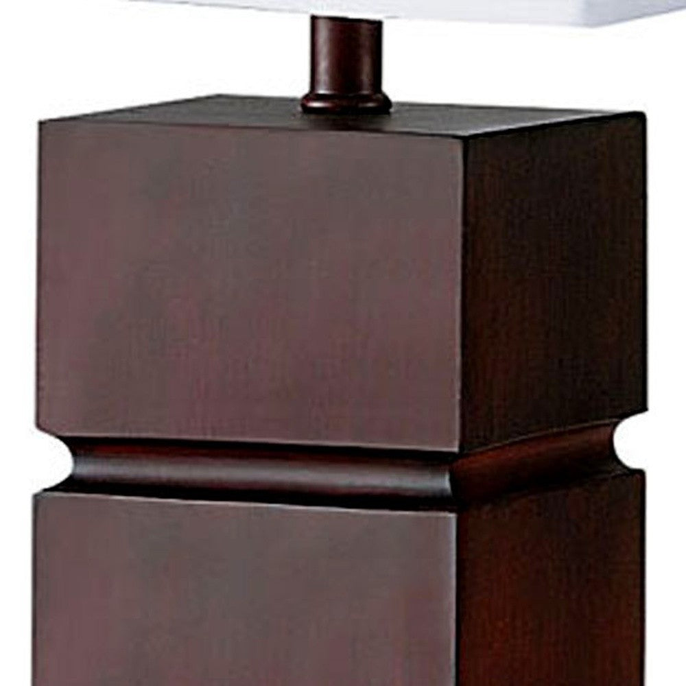 Brown Bedside Table Lamp w/ Shade