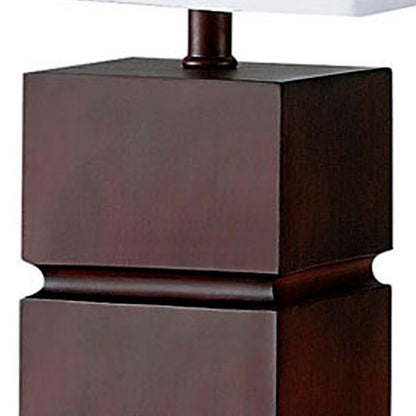 Brown Bedside Table Lamp w/ Shade